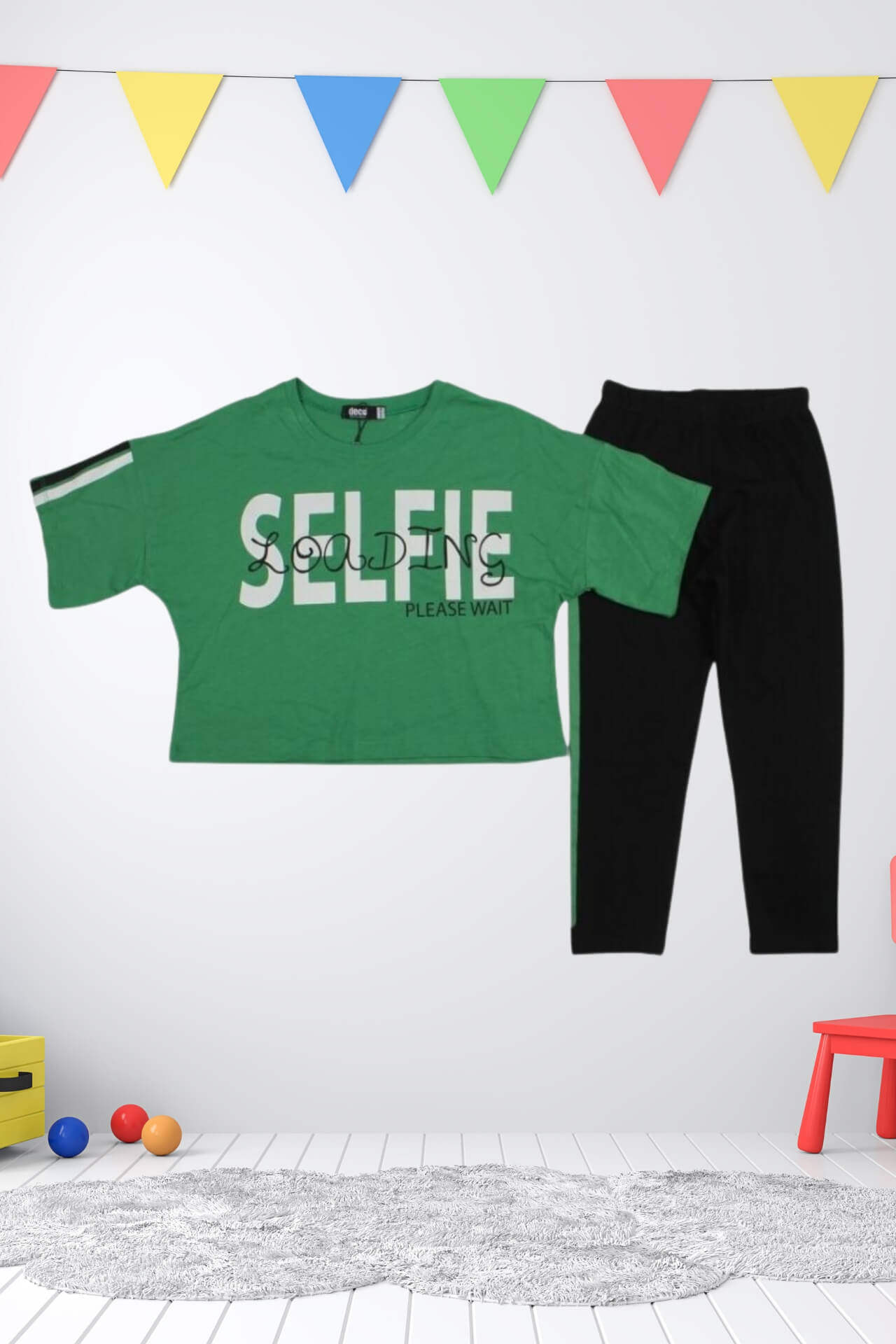 Σετ Παιδικό Μπλουζάκι Παντελονάκι Selfie R22712