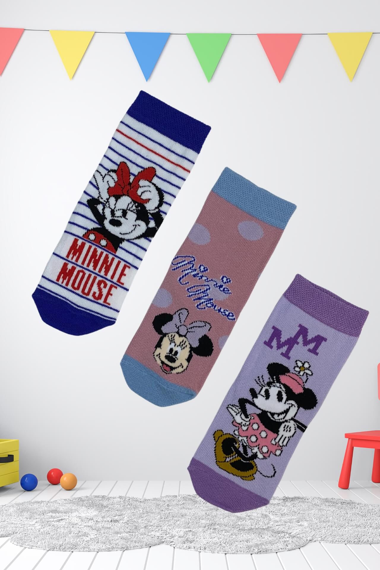 Κάλτσες Παιδικές Minnie Mouse 3 τμχ. 22169 (2)